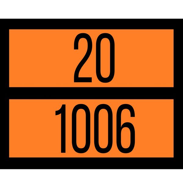 Табличка аргон сжатый  20-1006